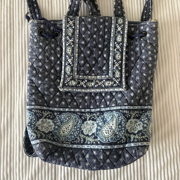 Vera Bradley Quilted Blue Paisley Tote Bag - Picture 3 of 8